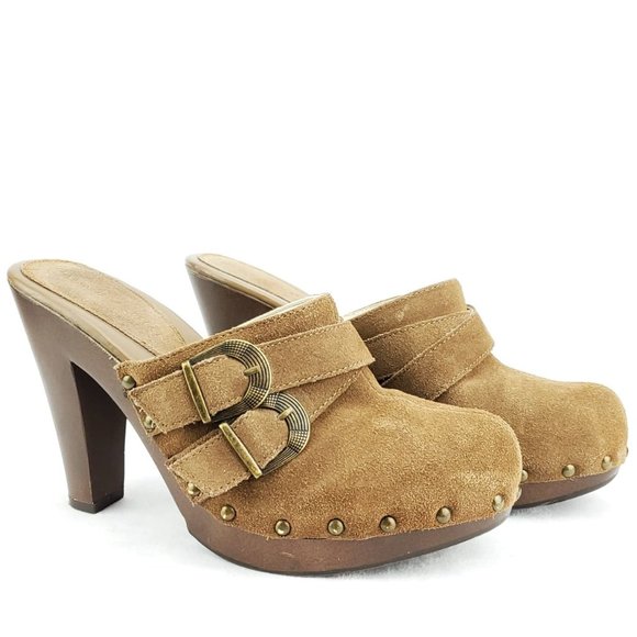 Dana Buchman Shoes - Dana Buchman Hazelton Suede Studded Mules
